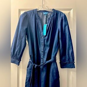 Super cute Draper James belted Jean jumpsuit. Very flattering, runs long.